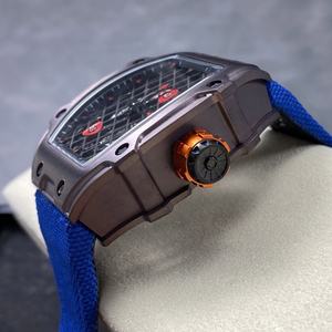 RM27-04 Men Mechanical Automatic Watch, Skeleton Mesh Dial, Tonneau Case, Casual Fashion Sport Watch - Product Image 3