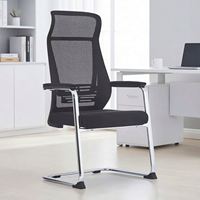 Chaise de Visiteur de Direction en Gros, Chaise de Conférence OEM avec Support Lombaire, Chaises de Réception pour Salles de Réunion