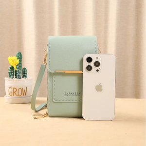 Portefeuille en cuir pour femme avec étui de téléphone, sac à bandoulière à chaîne et pochette pour téléphone portable à écran tactile pour <span class=keywords><strong>iPhone</strong></span> 16 - Product Image 6