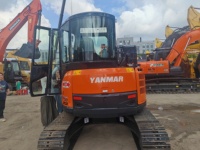 Mini-excavatrice hydraulique compacte sur chenilles Yanmar Vio55 d'occasion, 5 tonnes, à vendre