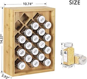 Bán buôn tre gia vị hiển thị kệ, nhiều lớp tre gia vị giá, tre bằng gỗ gia vị ngăn kéo tổ chức cho nhà bếp lưu trữ - Product Image 3