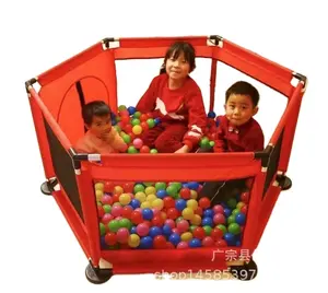 !!婴儿游戏场室内爬行安全围栏儿童织物球坑公主游乐场婴儿游戏圈带环