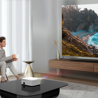Meilleur projecteur en 2024, projecteur vidéo à succès YG550 avec projecteur FULL HD, correction trapézoïdale 4D et mise au point automatique