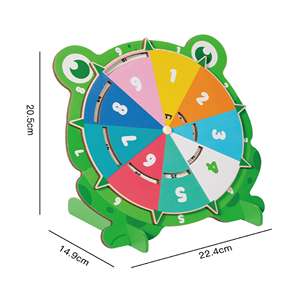 Tableau de <span class=keywords><strong>multiplication</strong></span> en bois en forme de grenouille, roue tournante, jouet éducatif pour enfants de 5 à <span class=keywords><strong>7</strong></span> ans, jouets éducatifs pour enfants - Product Image 1