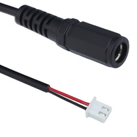 Câble d'alimentation CC DC5521 femelle vers borne 4P 1,5 mm en cuivre et PVC pour connexion de carte mère, compatible avec les connecteurs VH/PH/XH1.25