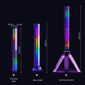 Araba ve Masaüstü için İnternet Ünlüleri Tarafından Renkli Atmosfer Yaratan, RGB Ses Kontrollü, Sensörle Etkilenen, Müzik Sincronizasyonlu LED Işık - Product Image 3