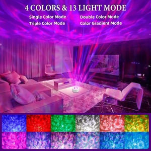 EGOGO Atmosphere Rotating Lights Nightlight Water <strong>Ripple</strong> Table Lamp LED Dynamic Aurora <strong>Projection</strong> Lamp for Bedroom Decor - Product Image 4