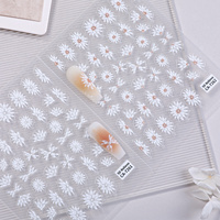 Autocollants pour ongles HONEY GIRL pour femmes, motifs floraux, holographiques 5D, brillants, imperméables, sans BPA, gel doux gaufré, fins, DIY