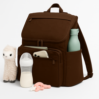 Sac à langer imperméable pour bébé, nouveauté personnalisée, sac à dos de voyage pour maman avec matelas à langer et sangles pour poussette