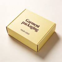 Boîte d'expédition en carton ondulé avec logo personnalisé, finition mate, pour vêtements, pliable, écologique, pour emballage cadeau de t-shirts
