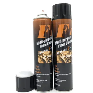 Entretien de l'intérieur de la voiture Multi Purpose Auto Spray Foam Cleaner avec brosse OEM Direct Factory