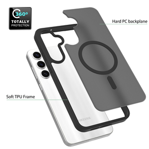 Funda Protectora para Teléfono Galaxy S24 <span class=keywords><strong>Fe</strong></span>, Funda con Anillo Magnético, Sensación de Piel SilverShield, TPU, PC, Carcasa Trasera Rígida para Samsung S24 <span class=keywords><strong>Fe</strong></span> - Product Image 2