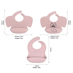 Baberos de silicona multifuncionales para bebés, venta al por mayor de fábrica, aptos para lavavajillas, baberos suaves de entrenamiento para niños pequeños - Product Image 5