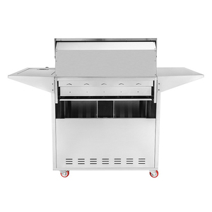 Sang trọng 5-<span class=keywords><strong>burner</strong></span> gas BBQ nướng cao cấp thép sắt sơn tĩnh điện tự nhiên tương thích xe đẩy cho dễ dàng cắm trại bên sử dụng - Product Image 6