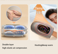 Masseur de mains à compression d'air électrique rechargeable par USB avec batterie au lithium et contrôle de la minuterie pour le soin des mains et des doigts