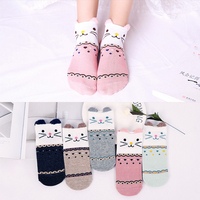 Chaussettes tubulaires pour femmes, design de mode personnalisé, motif animal mignon en 3D, chat, écologiques, en spandex/polyester/coton, pour tous les jours, avec bordure/bandeau