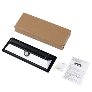 Solar Wall Lamp 118 <b>LED</b> Long <b>Strip</b> Outdoor Garden Light <b>Motion</b> <b>Sensor</b> Polycarbonate Diffuser - Product Image 5