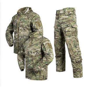 ชุดเกราะยุทธวิธีลายพราง DF ชุดสามชิ้น ชุดป้องกันความอบอุ่นผสมผ้าฝ้ายระบายอากาศแห้งเร็วสำหรับผู้ชาย - Product Image 1