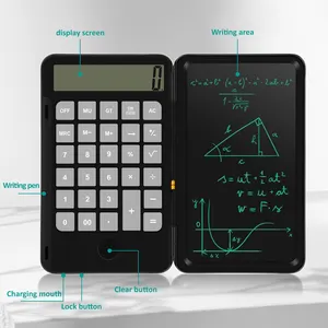 6.5 Inch Portable DIgital Memo Pad Notepad 12 Digit Lcd Display Kalkulator Pad Menulis Papan