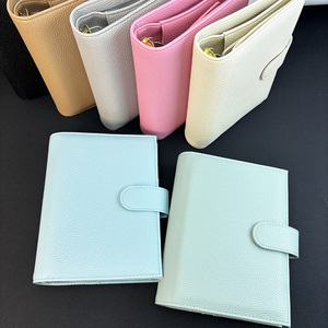 Raccoglitore in metallo dorato con chiusura magnetica, organizer multitasche effetto ciottolo, cartella da ufficio, agenda, cancelleria professionale - Product Image 3
