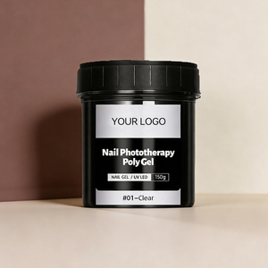 เจลต่อเล็บแบบฝรั่งเศส 150 มล. สีขาวนม ชมพูนู้ด เจลยูวีสำหรับต่อเล็บ แห้งเร็ว ปรับระดับได้เอง เจลต่อเล็บมืออาชีพ - Product Image 1