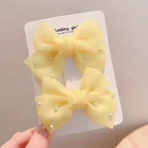 2026 Más Vendido Pasador de Pelo con Lazo Color Caramelo, Estilo Dulce y Elegante, Diseño de Nicho Popular, Pasadores de Pelo para Niñas, Joyería de Moda - Product Image 5