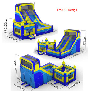 Trung Quốc Inflatable <span class=keywords><strong>Combo</strong></span> Trượt Với Jumping <span class=keywords><strong>Castle</strong></span> Bouncer Nhà - Product Image 4