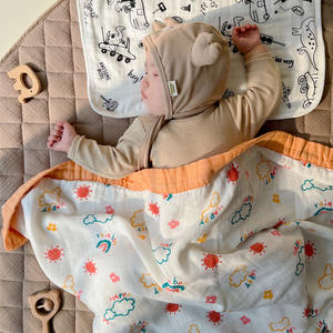 Serviette de bain en gaze à quatre couches 120*120, nouvelle sélection 2026, ultra douce, couverture pour bébé, classe A, nouveau-né - Product Image 4