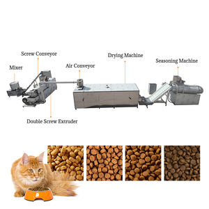 Extrudeuse de granulés de petite taille à bas prix Baixin, machine pour aliments pour animaux de compagnie, ligne d'aliments pour poissons, entièrement automatique, capacité de 300 kg/h, 380V/440V, 1 an - Product Image 4
