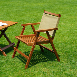 Silla de playa plegable para exteriores, color verde oliva, 51x43x60cm, plegable para picnic y camping - Product Image 1