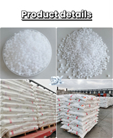 Granulés blancs de résine vierge HDPE, haute rigidité, qualité alimentaire et médicale, matériau d'emballage rigide