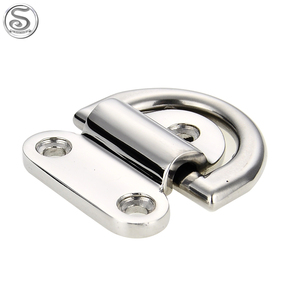 Taquet d'arrimage en acier inoxydable D anneau pont pliant oeil plaque arrimage pour Yacht pièces marines en verre polonais - Product Image 3