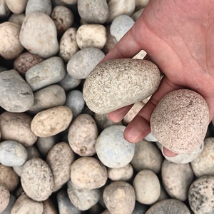 Nhà Máy bán hàng trực tiếp Mix <span class=keywords><strong>Color</strong></span> tự nhiên <span class=keywords><strong>Pebble</strong></span> Cobble Matt không đánh bóng hình bầu dục sỏi cho trang trí sân vườn - Product Image 1