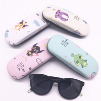 Étui à lunettes Xinpeng Little Monster Mirror 160x60x35mm, boîte de rangement en métal pour lunettes, style coréen, motif aléatoire