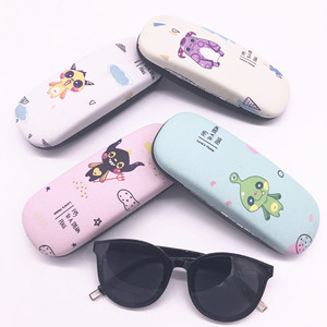 Estuche para gafas Xinpeng Little Monster, caja de almacenamiento de Metal de 160x60x35mm para gafas, estilo coreano, patrón aleatorio - Product Image 2