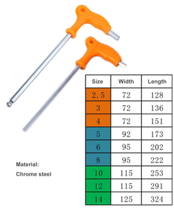 High carbon steel alloy <strong>allen</strong> t hex key <strong>wrench</strong> t type <strong>wrench</strong> with flat ends 2.5 3 4 5 6 8 mm short long customize service china oem customized s2 carbon steel <strong>wrench</strong> screwdriver spanner - Product Image 5