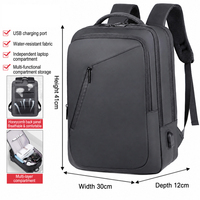 Sac à dos d'extérieur en Oxford durable, personnalisé, avec port USB, pour l'université, intelligent, étanche, pour l'école, les voyages, les affaires et les ordinateurs portables, de type OEM d'usine