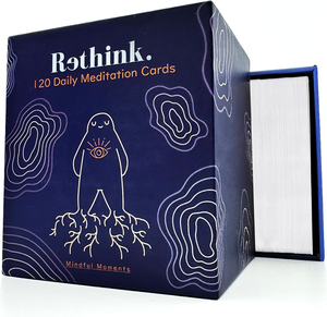 Cartes de méditation 120 cartes pour adultes Articles de soulagement de l'anxiété Cartes d'affirmation pour la santé mentale Calmant Self Care pour les femmes - Product Image 6