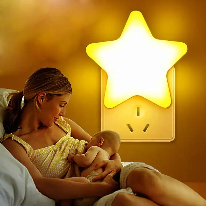 plug-in noche luz bebé alimentación dormitorio noche dormir ojo protección  socket led noche luz lámpara de mesa regalo