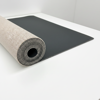 Petit tapis rayé en rouleau, antidérapant, avec support en TPE, réduisant le bruit, pour usage domestique et commercial