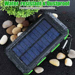 Banca di energia <span class=keywords><strong>solare</strong></span> esterna impermeabile 20000mAh Dual USB Travel caricabatterie <span class=keywords><strong>solare</strong></span> portatile per cellulare powerbank solari per campeggio - Product Image 6