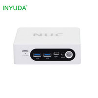 Mini ordinateur INYUDA Intel Nuc N100/N200 DDR4 Multi-écrans HD VGA WIFI Win 10 Linux Mini PC de bureau pour la maison et le bureau PC de jeu