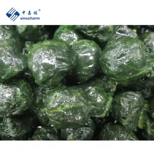 Sinocharm BRC A spinach Bulk Delicious Frozen Vegetables BQF IQF Frozen Small Spinach Ball