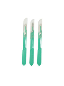 Medische Verbruiksartikelen Veiligheidsscalpel Wegwerp Roestvrijstalen Chirurgisch Mes Wegwerp <span class=keywords><strong>Scalpel</strong></span> - Product Image 3