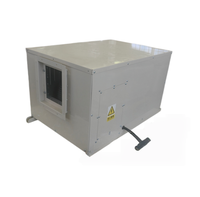 Déshumidificateur industriel de plafond 158L D, système de séchage d'air par conduits pour entrepôt commercial, unité de contrôle d'humidité automatique