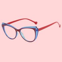 Montura de Gafas Ópticas de Moda para Mujer, Diseño Ojo de Gato, Material AC TR90, Bloqueo de Luz Azul, Anti-Luz Azul, para Miopía y Lectura