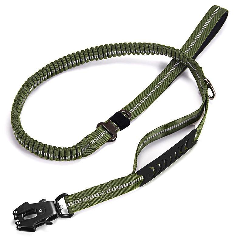 Bungee Dog Leash with Quick Release Buckle-Adjustable Elastic