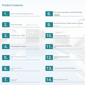 Emaux SC loạt máy bơm nước bé hồ bơi Bracket bơm tuần hoàn với 2V DC năng lượng mặt trời hồ bơi nóng và kiểm soát tốc độ - Product Image 3