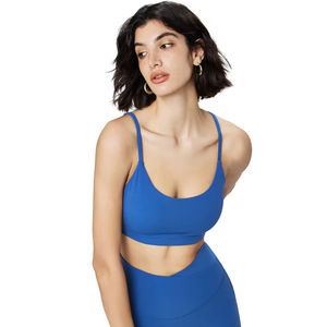 Nueva ropa interior deportiva de verano para mujer, cómodo Chaleco de Yoga Lulu desnudo, Correa fina de alta elasticidad, Top de Yoga Lulu para uso en el gimnasio - Product Image 1