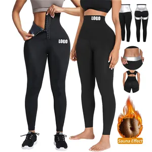 Leggings da allenamento personalizzati in vita Shapers da donna pantaloni da Yoga a vita alta Sauna brucia grassi donne che dimagriscono Body Shaper Shapewear